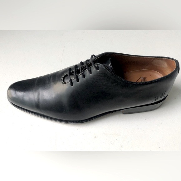 John Fluevog Black Twin Turbine Oxfords Mens Size 8 - Picture 3 of 9